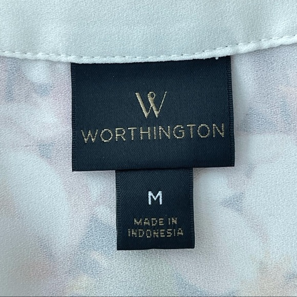 Worthington Ivory Long sleeve button down blouse - Picture 9 of 13